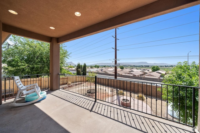 2752 E 50 S, St George, UT 84790 - patio / terrace featuring a mountain view and a residential view