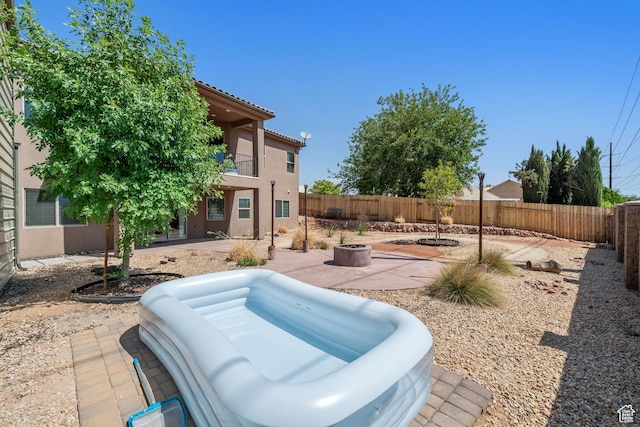 2752 E 50 S, St George, UT 84790 - fenced backyard with a patio area