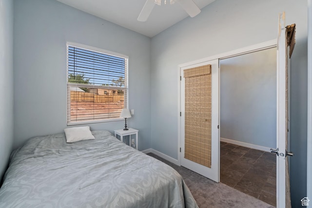 2752 E 50 S, St George, UT 84790 - bedroom featuring dark carpet and ceiling fan