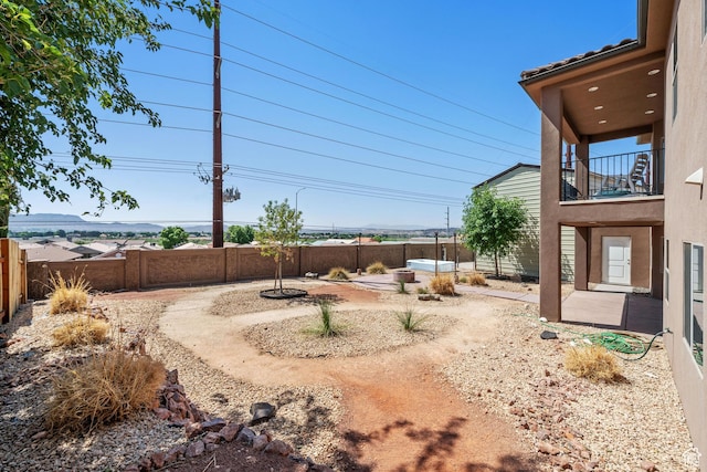 2752 E 50 S, St George, UT 84790 - fenced backyard with a patio and a balcony