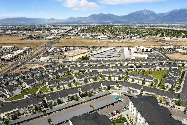 5423 W Black Hills Ln, Herriman, UT 84096 - aerial view of property and surrounding area featuring mountains and nearby suburban area