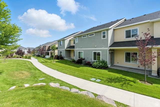 5423 W Black Hills Ln, Herriman, UT 84096 - surrounding community with a residential view, a yard, and a patio