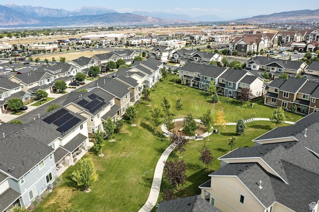 5423 W Black Hills Ln, Herriman, UT 84096 - aerial perspective of suburban area with mountains