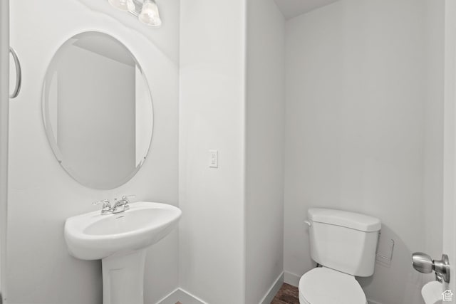 5423 W Black Hills Ln, Herriman, UT 84096 - half bath with toilet and wood finished floors