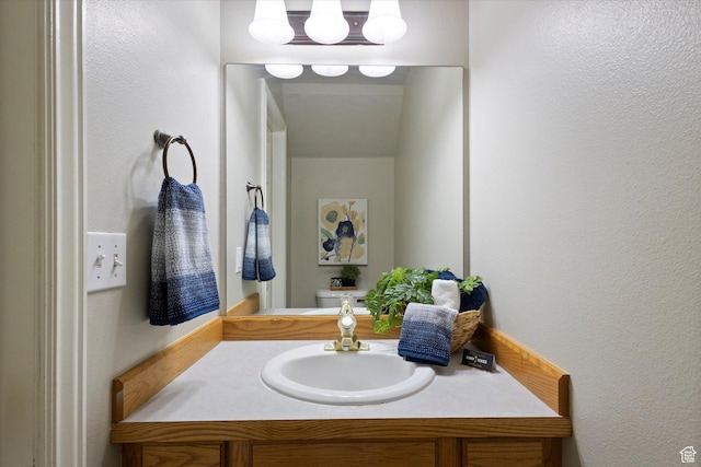 10 S 1000 E, Payson, UT 84651 - bathroom with vanity and a textured wall