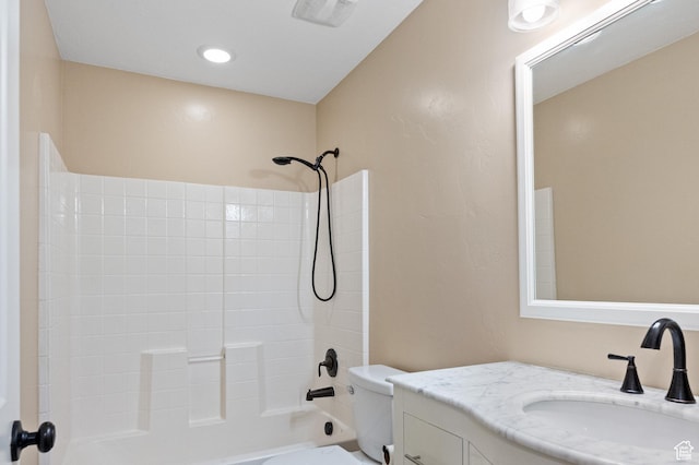5194 Hedgerose Dr, Herriman, UT 84096 - bathroom featuring vanity and bathtub / shower combination