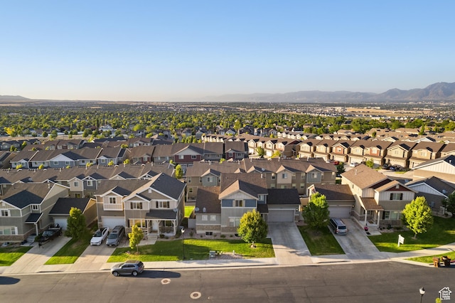 5194 Hedgerose Dr, Herriman, UT 84096 - aerial perspective of suburban area with mountains