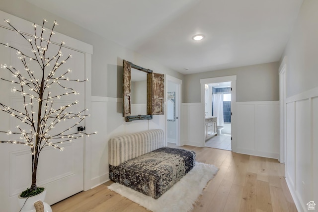 481 E 3675 N, North Ogden, UT 84414 - sitting room with wainscoting, light wood finished floors, and a chandelier