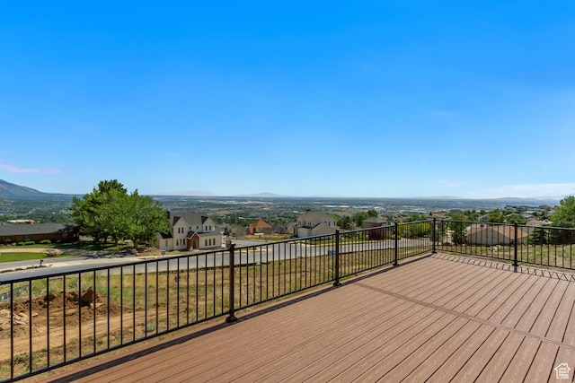 481 E 3675 N, North Ogden, UT 84414 - deck featuring a mountain view and a residential view