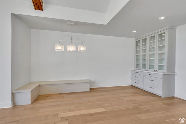 481 E 3675 N, North Ogden, UT 84414 - unfurnished dining area with light wood-style floors and recessed lighting