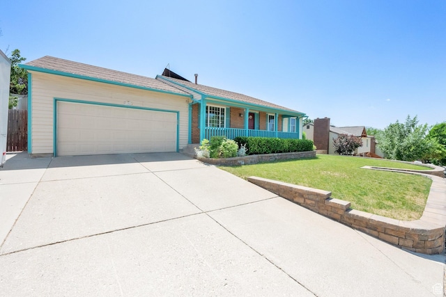 11901 S Maple Ridge Rd, Sandy, UT 84094 - single story home with covered porch, a garage, and concrete driveway