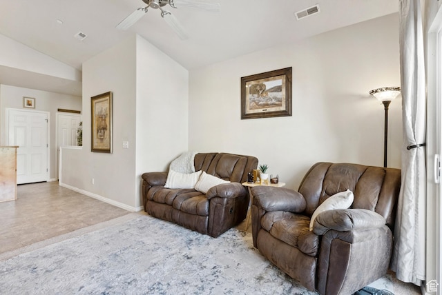 1676 E 1080 S, Provo, UT 84604 - living room with ceiling fan and lofted ceiling