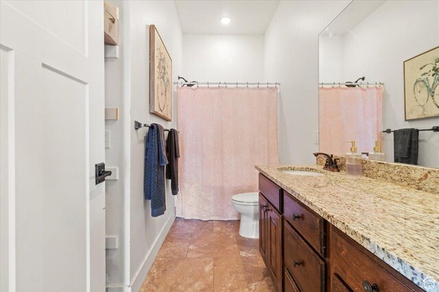 1145 W 500 N, Manti, UT 84642 - bathroom featuring vanity, shower / bath combination with curtain, and recessed lighting
