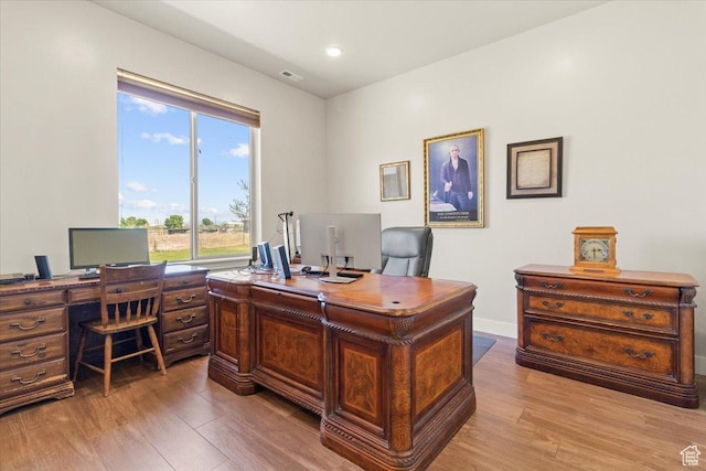 1145 W 500 N, Manti, UT 84642 - office area with wood finished floors