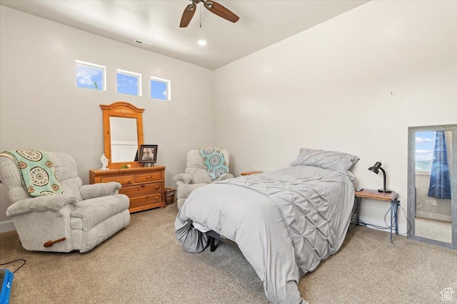 1145 W 500 N, Manti, UT 84642 - carpeted bedroom with ceiling fan