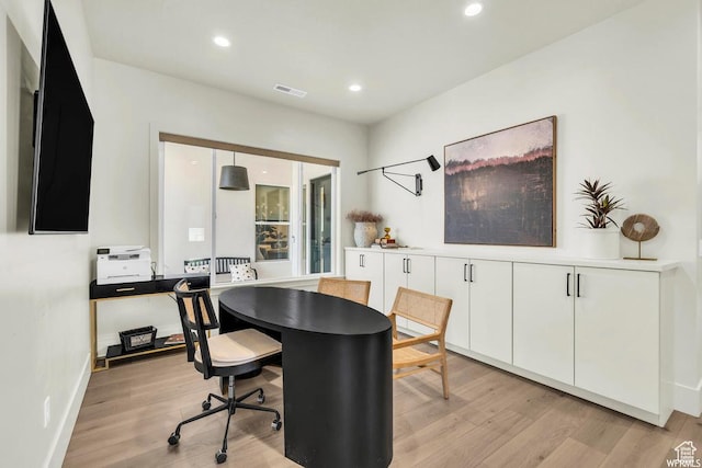 1565 E Centaurus Way Unit 108, Washington, UT 84780 - office area featuring light wood finished floors and recessed lighting