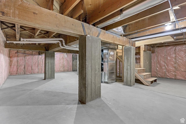 454 E 850 S Unit 106, Brigham City, UT 84302 - unfinished basement featuring stairs