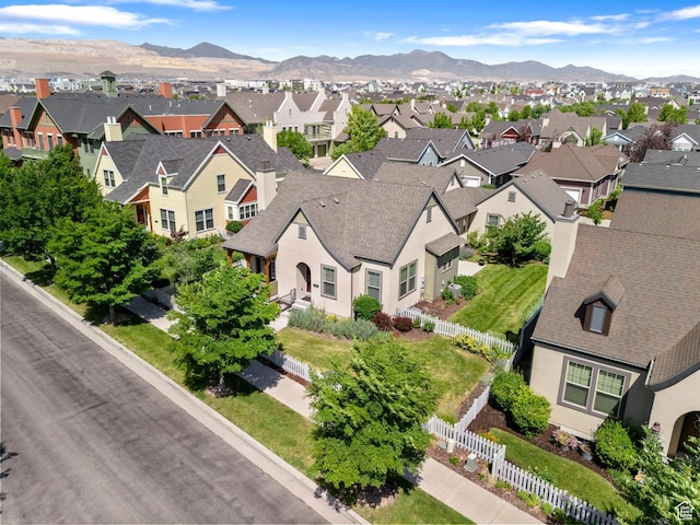4892 W Veeroma Way S, Jordan, UT 84009 - aerial perspective of suburban area featuring a mountain backdrop