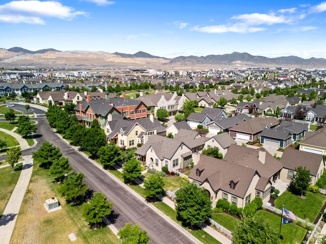 4892 W Veeroma Way S, Jordan, UT 84009 - aerial perspective of suburban area with mountains