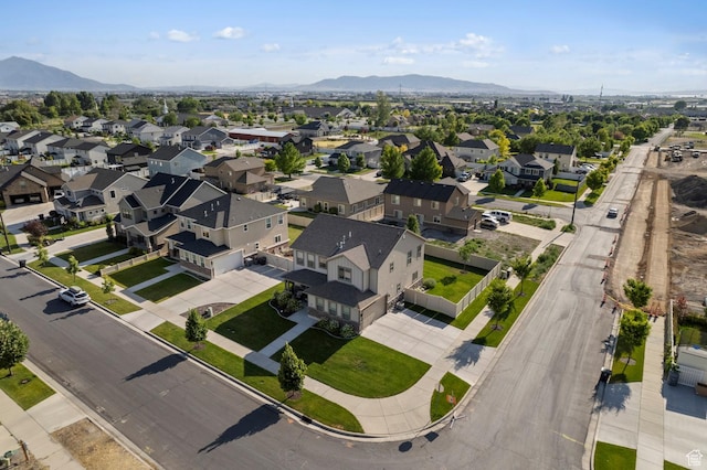231 N 750 W, Springville, UT 84663 - aerial view of property and surrounding area featuring mountains and nearby suburban area