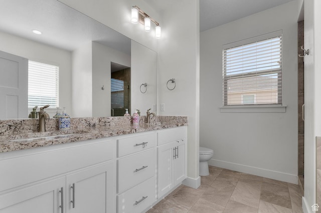 231 N 750 W, Springville, UT 84663 - bathroom featuring double vanity, healthy amount of natural light, and a shower