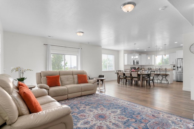 231 N 750 W, Springville, UT 84663 - living room with light wood-style floors, healthy amount of natural light, and recessed lighting