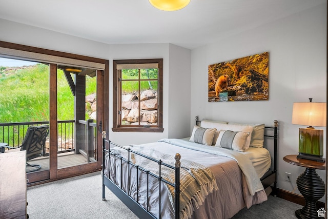 4121 Fairway Ln Unit A1, Park City, UT 84098 - bedroom featuring carpet floors and access to outside