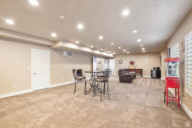 12937 S Old Country Ct W, Riverton, UT 84065 - dining room featuring light carpet and recessed lighting
