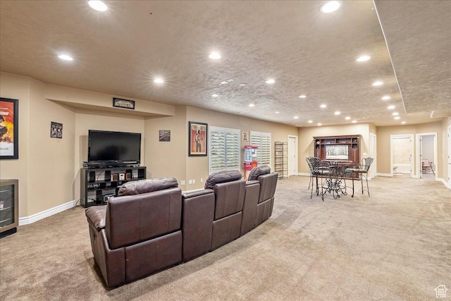 12937 S Old Country Ct W, Riverton, UT 84065 - living area with light carpet and recessed lighting