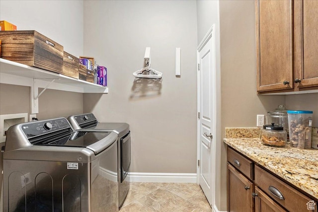 12937 S Old Country Ct W, Riverton, UT 84065 - washroom with separate washer and dryer and cabinet space