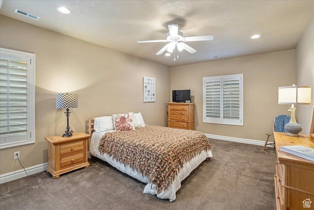 12937 S Old Country Ct W, Riverton, UT 84065 - carpeted bedroom with recessed lighting and ceiling fan