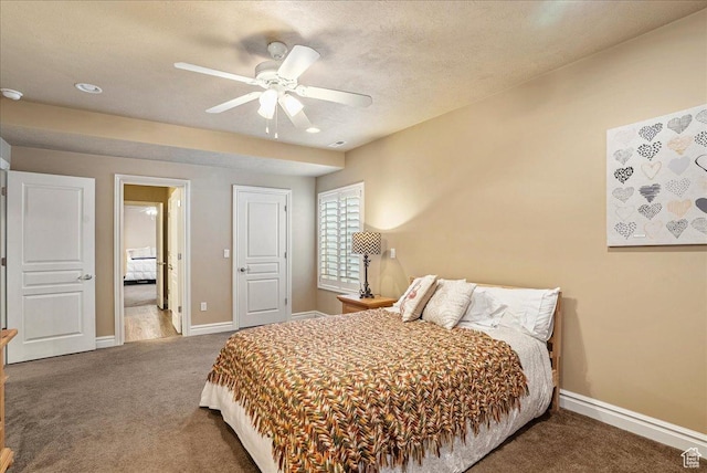 12937 S Old Country Ct W, Riverton, UT 84065 - carpeted bedroom with a ceiling fan and connected bathroom