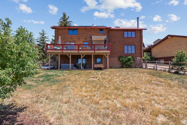 6385 Mountain View Dr, Park City, UT 84098 - rear view of house with a deck