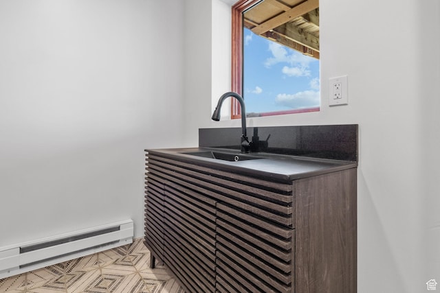 6385 Mountain View Dr, Park City, UT 84098 - detailed view of a baseboard heating unit and a sink