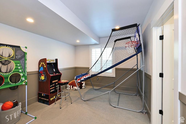 7817 S Danish Pine Ln Unit 101, Cottonwood Heights, UT 84121 - recreation room with carpet floors and recessed lighting
