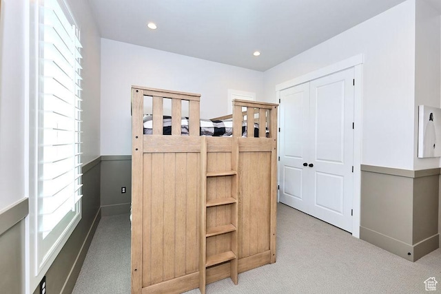 7817 S Danish Pine Ln Unit 101, Cottonwood Heights, UT 84121 - bedroom featuring carpet flooring, recessed lighting, and a closet