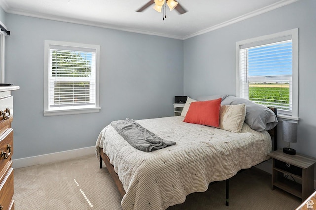 11395 N 4400 W, Tremonton, UT 84337 - bedroom with ornamental molding, light colored carpet, and a ceiling fan