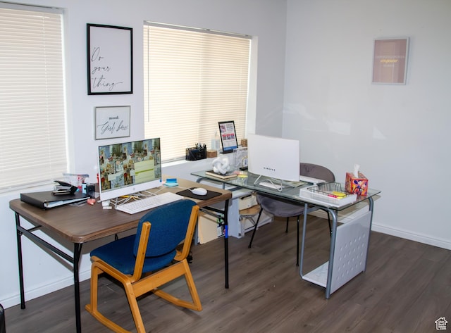 1415 N 3300 W, Provo, UT 84601 - home office featuring dark wood finished floors and baseboards