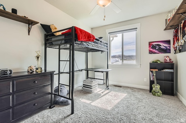 4909 N Cliffrose Dr, Eagle Mountain, UT 84005 - carpeted bedroom with baseboards and a ceiling fan