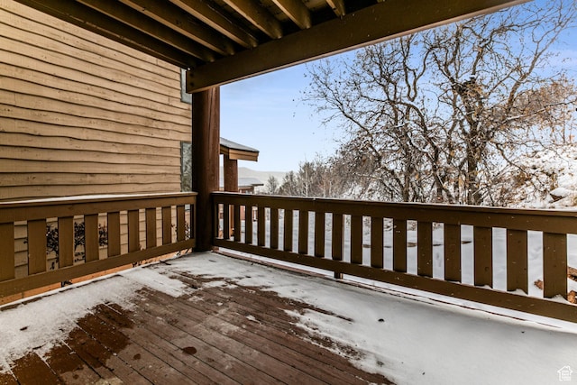 8050 Gambel Dr Unit O-1, Park City, UT 84098 - view of snow covered deck