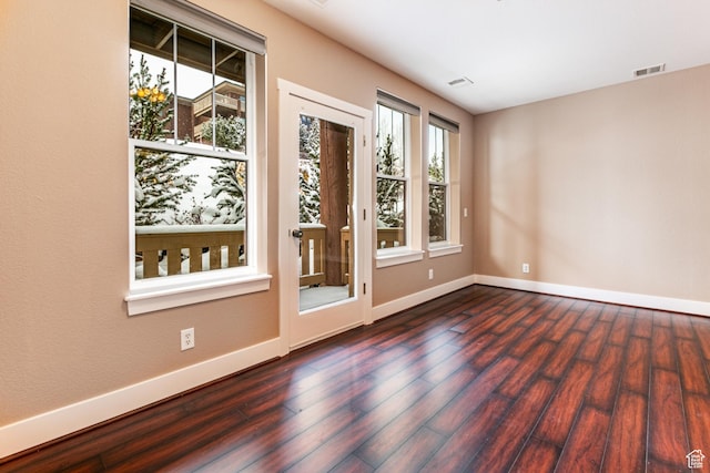 8050 Gambel Dr Unit O-1, Park City, UT 84098 - empty room with baseboards and dark wood finished floors