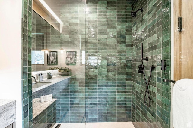 7394 E Moon Light Dr Unit 326A, Heber City, UT 84032 - bathroom featuring tiled shower