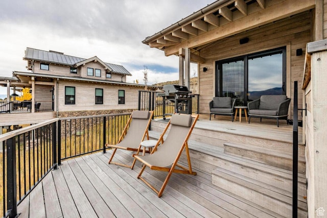 7394 E Moon Light Dr Unit 326A, Heber City, UT 84032 - wooden terrace featuring area for grilling