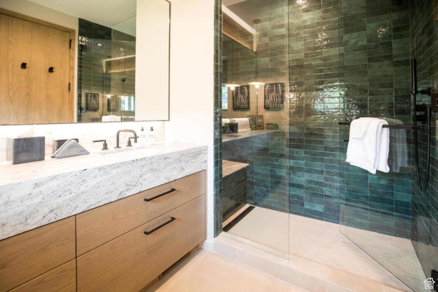 7394 E Moon Light Dr Unit 326A, Heber City, UT 84032 - bathroom featuring vanity and a shower stall