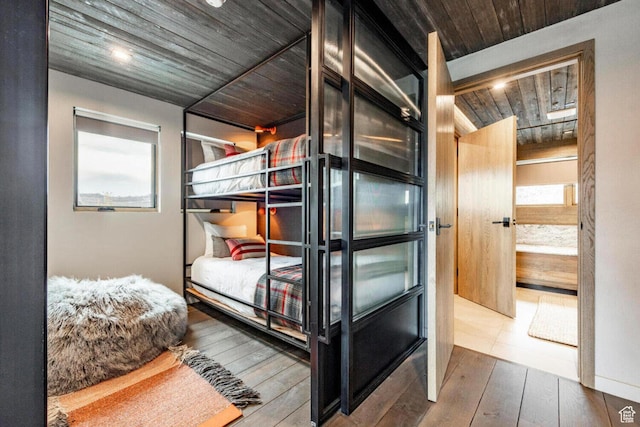 7394 E Moon Light Dr Unit 326A, Heber City, UT 84032 - bedroom with wood ceiling and wood-type flooring
