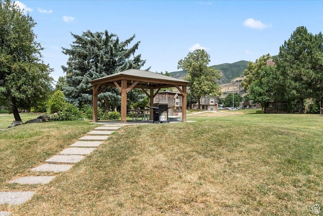 88 W 50 S Unit C9, Centerville, UT 84014 - view of green lawn with a gazebo and a mountain view