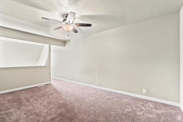88 W 50 S Unit C9, Centerville, UT 84014 - empty room with carpet floors, ceiling fan, and a textured ceiling