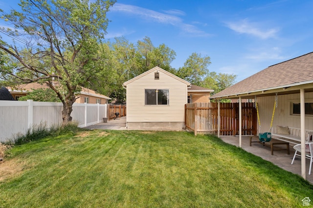817 N Catherine St, Salt Lake City, UT 84116 - fenced backyard featuring a patio