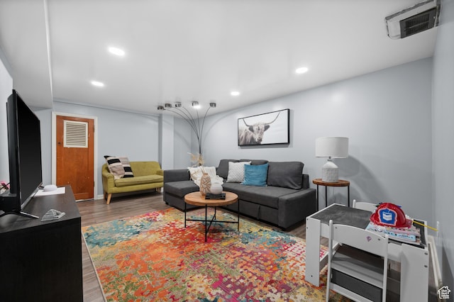 817 N Catherine St, Salt Lake City, UT 84116 - living room featuring wood finished floors and recessed lighting