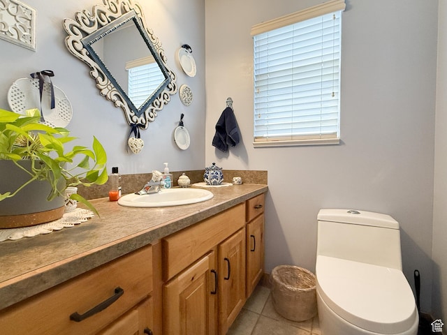 280 W 2400 S, Perry, UT 84302 - half bathroom with vanity and tile patterned flooring